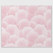 Elegante Pastel Roze Roos Golf Abstract Patroon Cadeaupapier (Vlak)