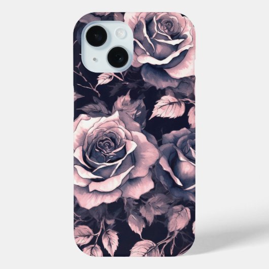 Elegante pastel roze rozen Case-Mate iPhone case (Achterkant)