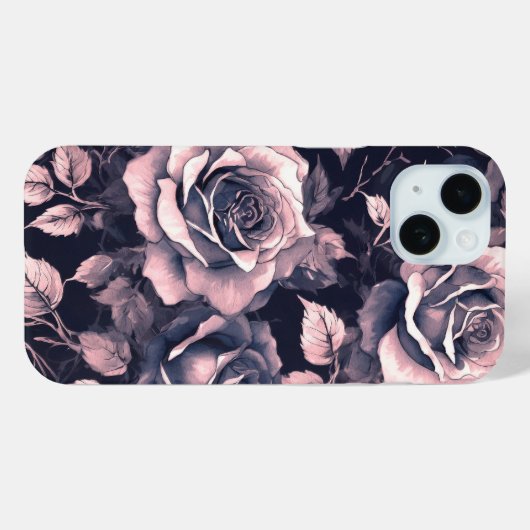 Elegante pastel roze rozen Case-Mate iPhone case (Achterkant (horizontaal))