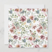 Elegante  pastel rozen bruiloft uitnodiging (Achterkant)