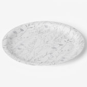 Elegante Pastel Spring Boho Wildflower Papieren Bordje (Gekanteld)