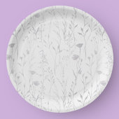 Elegante Pastel Spring Boho Wildflower Papieren Bordje