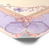 Elegante Pastel Victoriaanse Lijst Poster (Hoek)