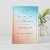 Elegante Pastel Watercolor Gradiënt Kaart (Staand voorkant)