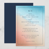 Elegante Pastel Watercolor Gradiënt Kaart (Voorkant / Achterkant)