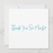 Elegante pastel Waterverf Bloemen Zebra Bedankkaart (Achterkant)