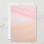 Elegante Pastel Waterverf Dusty Abstracte bruiloft Kaart (Achterkant)