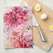 Elegante pastel Waterverf Flowers Theedoek (Quarter Fold)