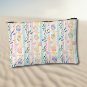 Elegante Pastel Waterverf Paasstrepen Eieren Etui