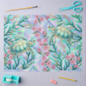 Elegante Pastel Waterverf Zee Schildpadden Decoupa Tissuepapier (Craft)