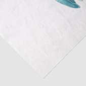 Elegante Pastel Waterverf Zee Turtle Decoupage Tissuepapier (Detail)