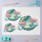Elegante Pastel Waterverf Zeemeerminnen Decoupage Tissuepapier (Craft)
