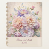  Elegante Pastel Wildflowers Planner (Voorkant)