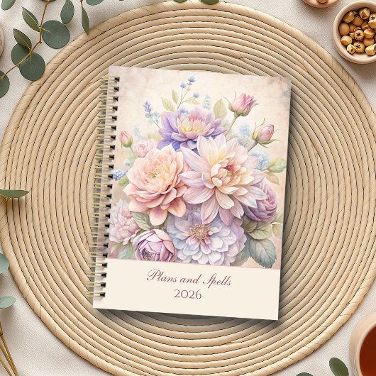  Elegante Pastel Wildflowers Planner