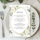 Elegante pastel witte rozen eucalyptus bruiloft