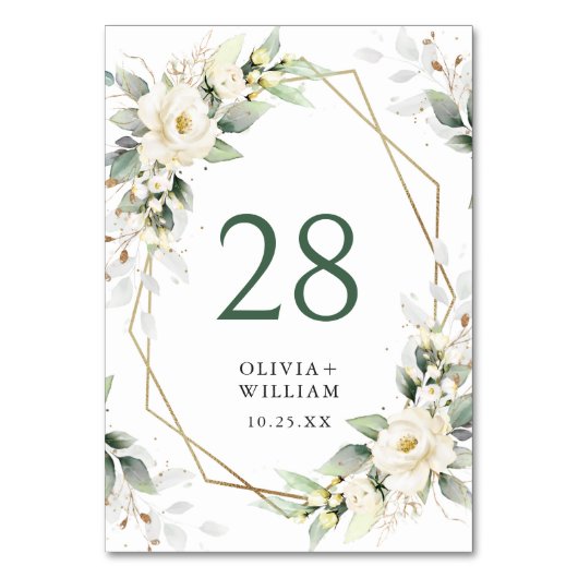 Elegante pastel witte rozen eucalyptus bruiloft kaart (Achterkant)