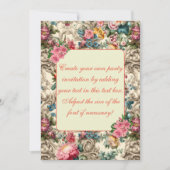 Elegante pastel zomer bloemenuitnodiging Sjabloon Kaart (Voorkant)