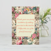 Elegante pastel zomer bloemenuitnodiging Sjabloon Kaart (Staand voorkant)