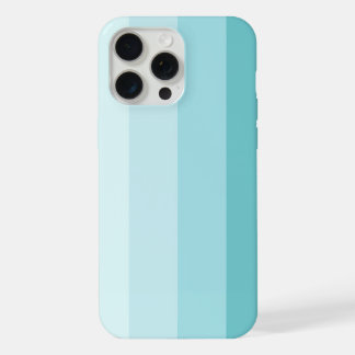Elegante pastelblauwe gradiënt verticale strepen iPhone 15 pro max case