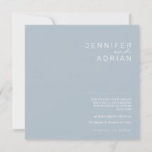Elegante Pastelblauwe Minimalistische Moderne Trou