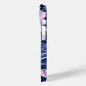 Elegante  pastelblauwe Paarse Rozen Case-Mate iPhone Case (Achterkant / Links)