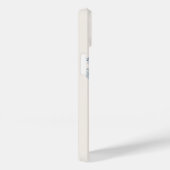 Elegante pastelblauwe Waterverf Rozen gepersonalis Case-Mate iPhone Case (Achterkant / Rechts)