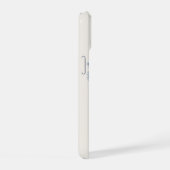 Elegante pastelblauwe Waterverf Rozen gepersonalis iPhone 15 Case (Rechterkant)