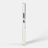 Elegante pastelblauwe Waterverf Rozen gepersonalis Samsung Galaxy Hoesje (Rechterkant)