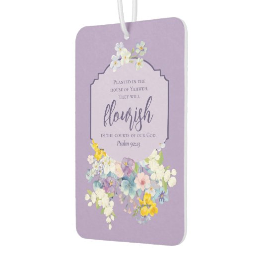 Elegante pastelbloem Bijbel Luchtverfrisser (Links)