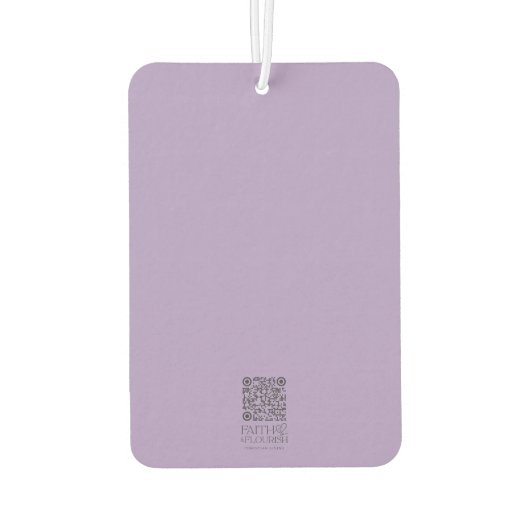 Elegante pastelbloem Bijbel Luchtverfrisser (Achterkant)