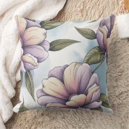 Elegante Pastelbloemen Kussen