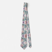 Elegante Pastelbloemen Stropdas (Voorkant)