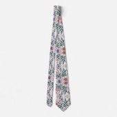 Elegante Pastelbloemen Stropdas (Achterkant)
