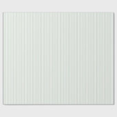 Elegante pastelgroene en witte dunne strepen cadeaupapier (Vlak)