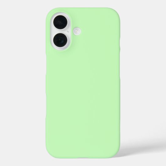 Elegante pastelgroene vaste stof Case-Mate iPhone case (Achterkant)