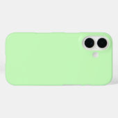 Elegante pastelgroene vaste stof Case-Mate iPhone case (Achterkant (horizontaal))