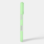 Elegante pastelgroene vaste stof Case-Mate iPhone case (Achterkant / Rechts)