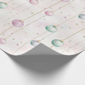 Elegante pastelkerst cadeaupapier (Hoek)