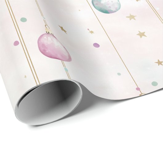 Elegante pastelkerst cadeaupapier (Rol Hoek)