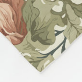 Elegante pastelkleuren  bloemig fleece deken (Hoek)