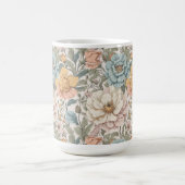 Elegante pastelkleuren  bloemig koffiemok (Center)