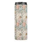 Elegante pastelkleuren  bloemmonogram thermosbeker (Achterkant)