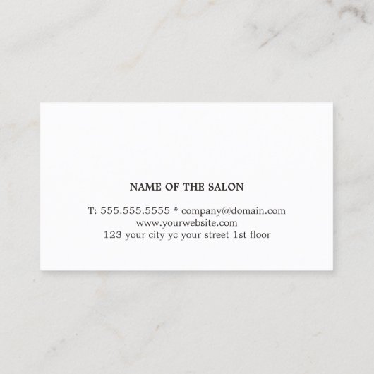 Elegante pastelkleuren Gradient Salon Klantenkaartje (Achterkant)