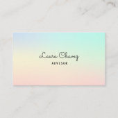 Elegante Pastelkleuren Modern Professioneel Visitekaartje (Voorkant)