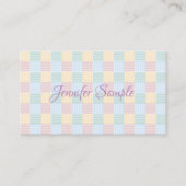 Elegante pastelkleuren Modern Simple Trend Sjabloo Visitekaartje (Voorkant)