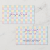 Elegante pastelkleuren Modern Simple Trend Sjabloo Visitekaartje (Voorkant / Achterkant)