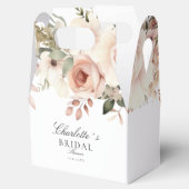 Elegante pastelkleurige bloemenboeket Bruidsdouche Bedankdoosjes (Geopend)