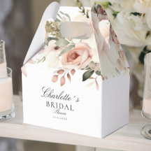 Elegante pastelkleurige bloemenboeket Bruidsdouche