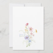 Elegante Pastelkleurige Bloementuin Bruiloft Save The Date (Achterkant)
