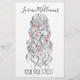 Elegante Pastelkleurige Bruid met Golvend Haar Blo Flyer